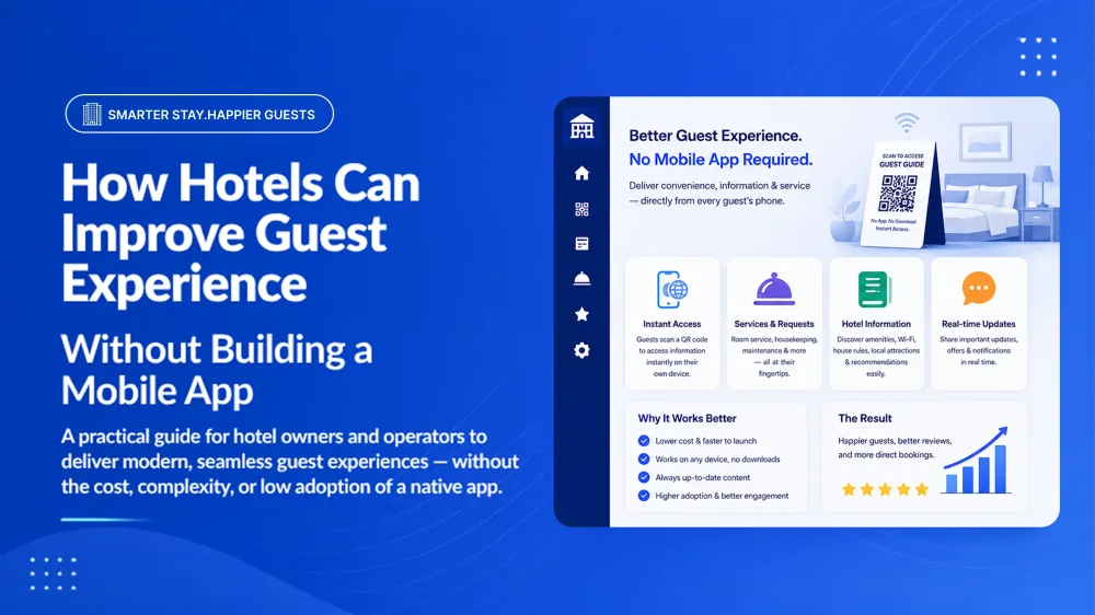 How Hotels Can Improve Guest Experience Without Building a Mobile App